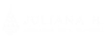 Juliana Hamon Horizontal logo new tagline (white)